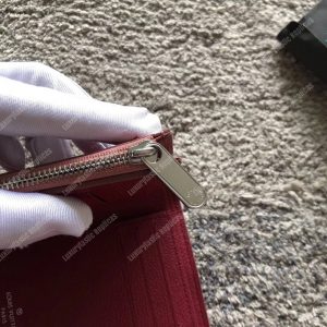 LV MyLockMe Compact Wallet Rose Boudoir Lie de Vin - Image 11