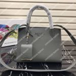 Prada Monochrome Saffiano Leather Bag Grey