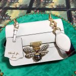 Gucci Queen Margaret Leather Bag White