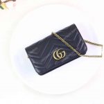 Gucci GG Marmont Mini Leather Bag Black
