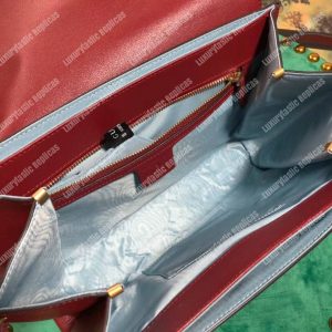 Gucci Medium Leather Shoulder Bag Red - Image 8