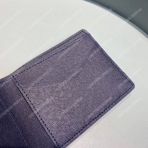 LV Multiple Wallet Blue Oxford - Image 7