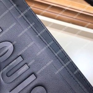 LV Fall-Winter 2018 Brazza Wallet Dark Infinity Leather - Image 7