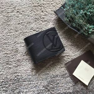 LV Multiple Wallet Epi Leather Noir Initial - Image 8
