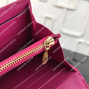 LV New Wave Long Wallet Rose Freesia Pink - Image 9