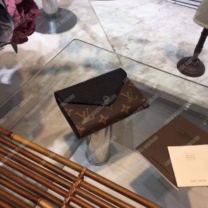 LV Marie Lou Compact Wallet Noir - Image 9