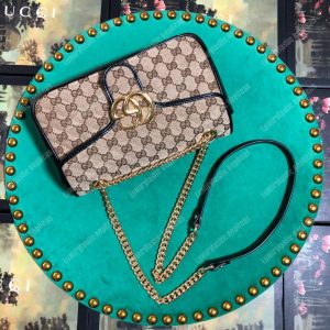 Gucci GG Marmont Small Shoulder Bag GG Canvas - Image 3