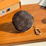 LV Round Coin Purse Monogram with Chain