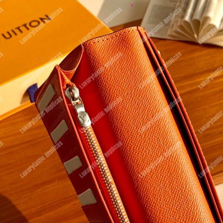 LV Brazza Wallet Orange - Image 6