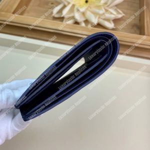 LV Multiple Wallet Epi Leather Marine Bleu Initials - Image 8