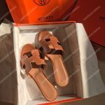 Hermes Oran Sandal Calfskin Leather Brown
