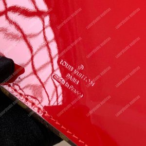 LV Cherrywood BB Smooth Patent Monogram Scarlet - Image 8