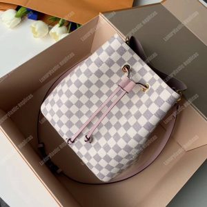 LV NéoNoé Damier Azur Canvas Eau de Rose Limited Edition - Image 5