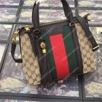 Gucci Rania Convertible Top Handle Bag Web GG Canvas Small