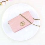 Gucci GG Marmont Mini Leather Bag Pink