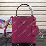 Prada Panier Medium Bag Dark Pink