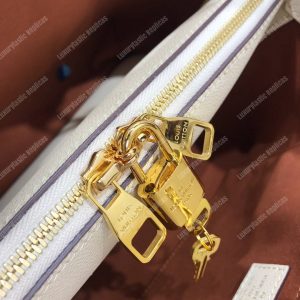 LV Montaigne MM Monogram Empreinte leather Creme - Image 7