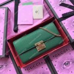Gucci Padlock Continental Wallet Emerald Green
