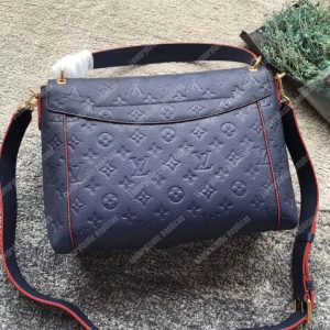 LV Blanche MM Monogram Empreinte Leather Marine Rouge - Image 11