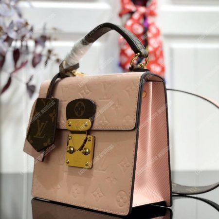 LV Spring Street Monogram Vernis Rose Ballerine - Image 3