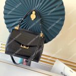 Givenchy Medium Mystic Bag In Crocodile-Effect Leather Black