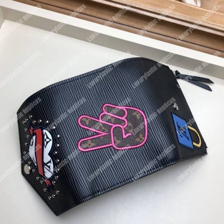 LV Special Edition Victorine Wallet Epi leather in Black - Image 4