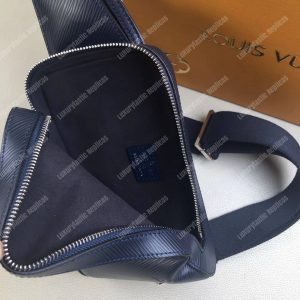 LV Geronimos Messenger Bag Epi Leather Navy Blue - Image 6