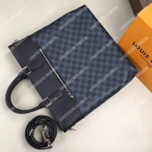 LV Newport Tote Damier Cobalt Canvas - Image 9