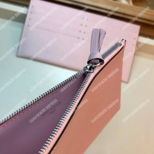 LV Pochette Felicie Epi Leather Rose Ballerine - Image 8