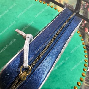 Gucci Laminated Leather Small Shoulder Bag Red/White - Image 7