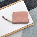 LV Zippy Coin Purse Monogram Empreinte Leather Rose Ballerine