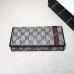 Gucci GG Supreme Continental Wallet Web Grey