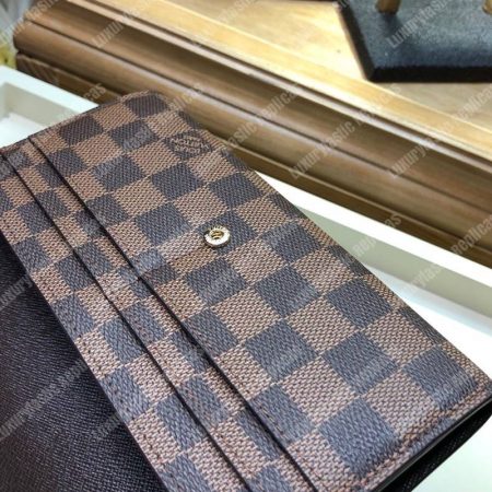 LV Sarah Wallet Damier Ebene Brown - Image 5