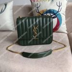 Saint Laurent Vicky Large Dark Green