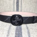 Gucci Leather Belt With Interlocking G