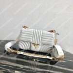Prada Diagramme Medium Leather Bag White