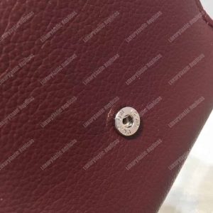 LV LockMe II Compact Wallet Taurillon Leather Prune - Image 9