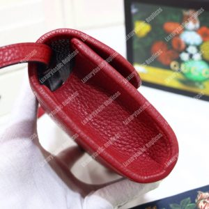 Gucci GG Calfskin Mini Shoulder Flap Bag Red - Image 9