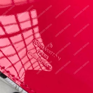 LV Cherrywood BB Smooth Patent Monogram Fuschia - Image 8