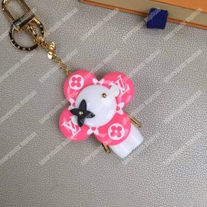 LV Vivienne Monogram Giant Bag Charm and Key Holder Pink - Image 6