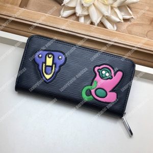 LV Special Edition Zippy Wallet Epi Leather Black - Image 6