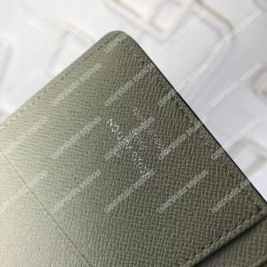 LV Brazza Wallet Taiga Leather Silver - Image 8