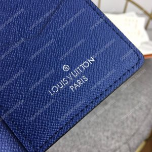 LV Pocket Organiser Taiga Monogram Cobalt - Image 9