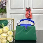 LV Capucines Mini Taurillon Python Vert