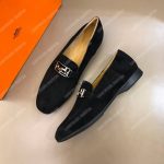 Hermes Tenor Loafer Black Velvet