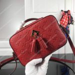 LV Saintonge Monogram Empreinte Leather Scarlet