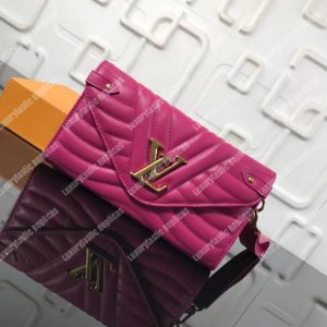 LV New Wave Long Wallet Rose Freesia Pink - Image 10