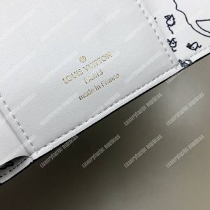 LV Twist Compact Wallet Catogram Dogs and Cats Black White - Image 9