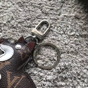 LV Dog Bag Charm and Key Holder - Image 6