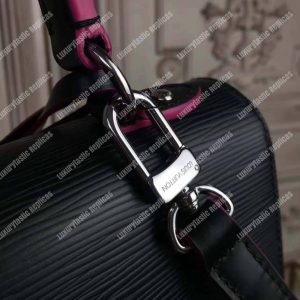 LV Cluny BB Bag Epi Leather Noir Rose - Image 9